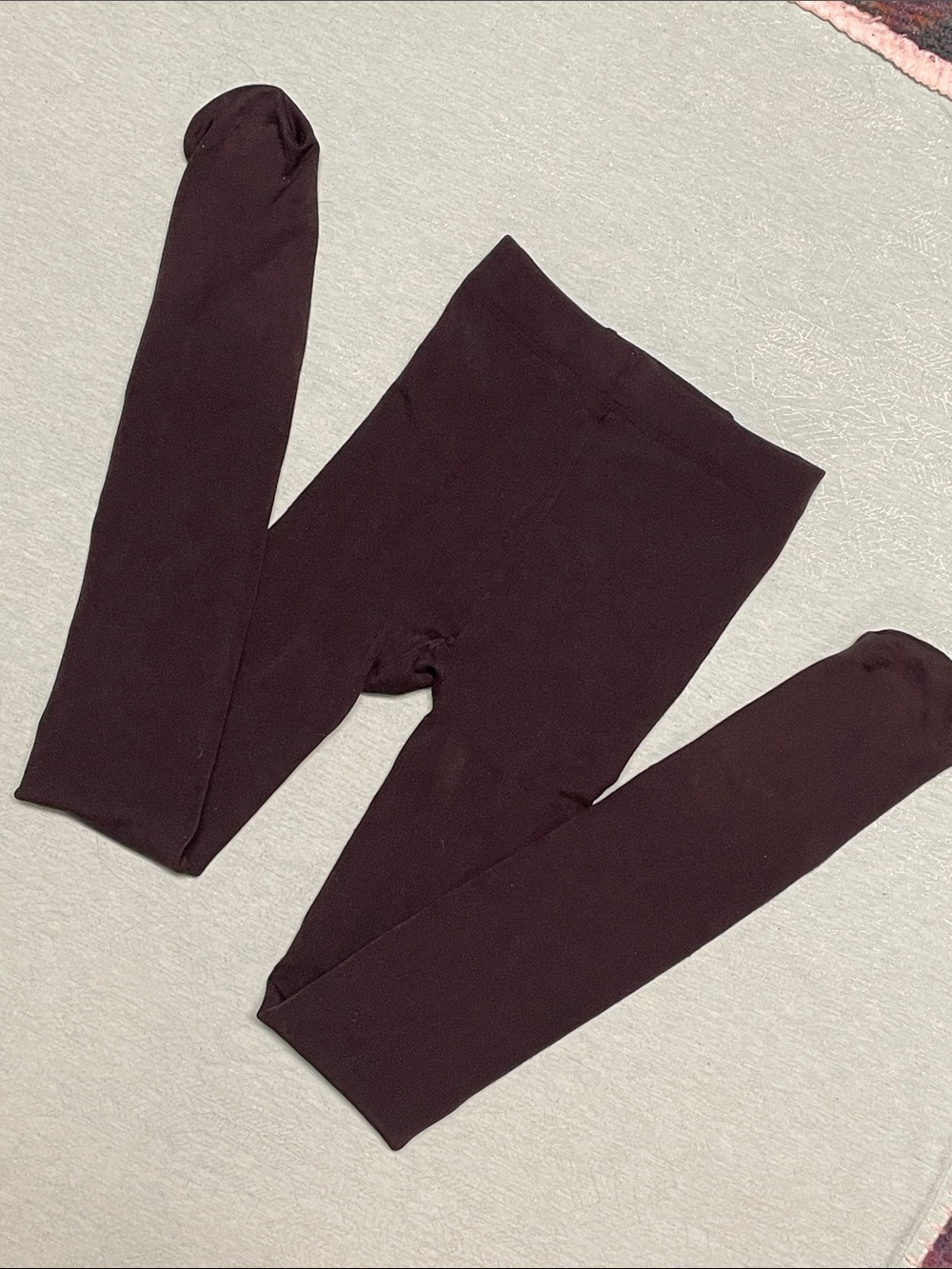 Fleece-lined tights size M/L black NWOT